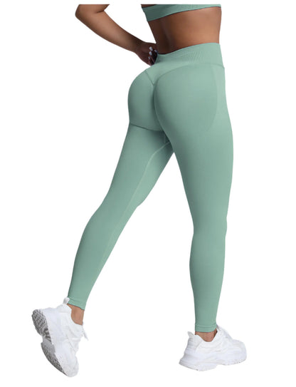 Misharen High Waist Yoga Leggings, Seamless Tummy Control, Four-Way Stretch